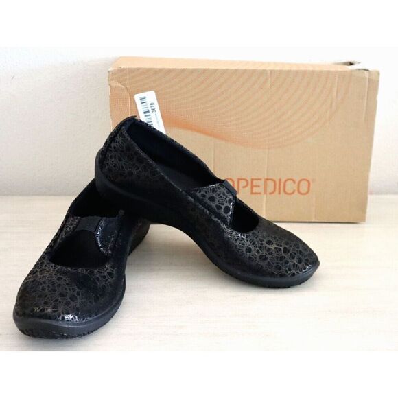 Arcopedico 4672-H97 Women's Sz 43 US 12 Black Liho Leina Slip-On Shoes - Picture 1 of 8